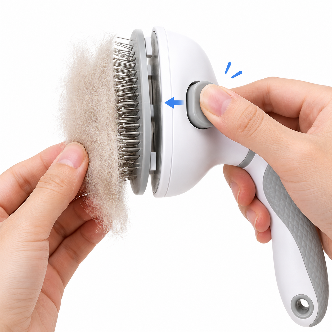 FurPop Self-Cleaning Pet Brush