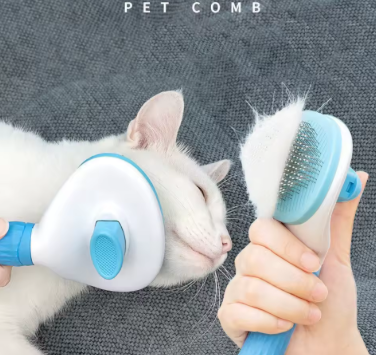 FurPop Self-Cleaning Pet Brush